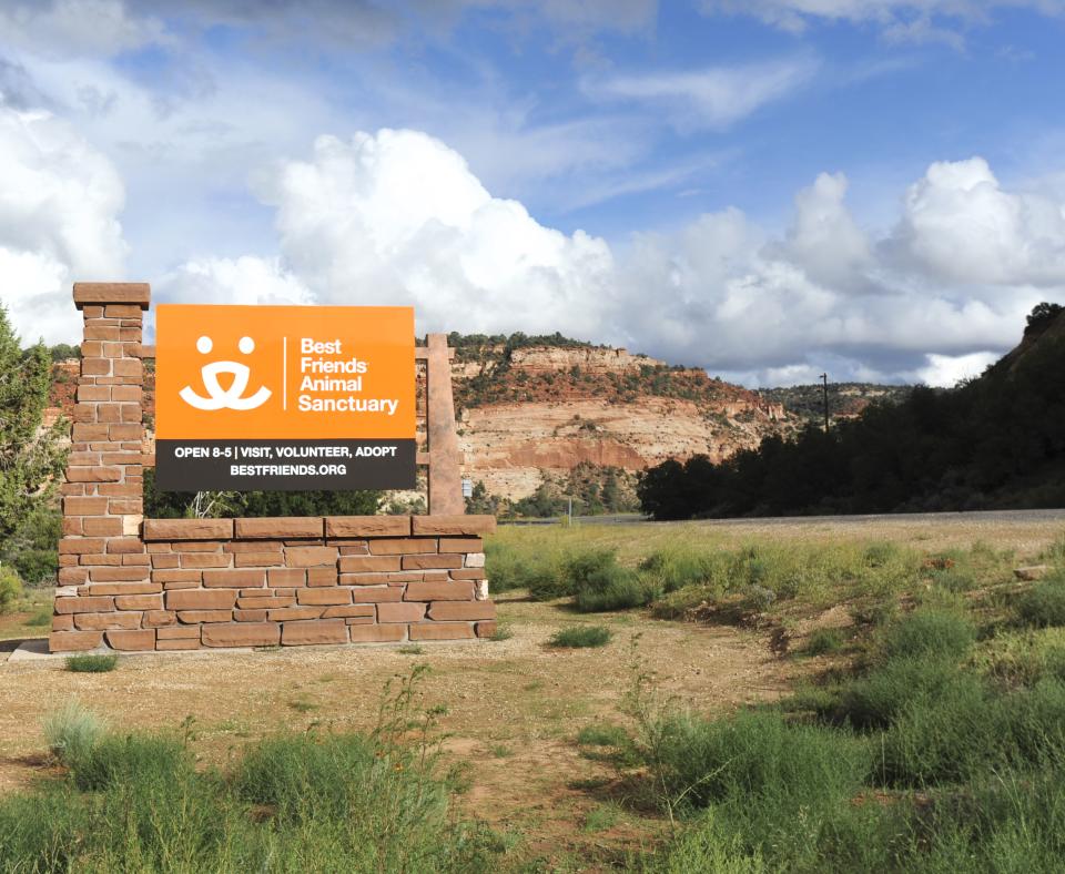 Entrance sign to Best Friends Animal Sanctuary